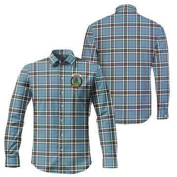 Thomson Tartan Long Sleeve Button Up Shirt with Family Crest
