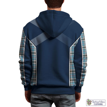 Thomson Tartan Hoodie with Family Crest and Scottish Thistle Vibes Sport Style