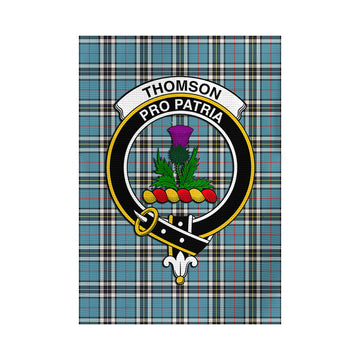 Thompson (Thomson) Tartan Garden Flag with Family Crest