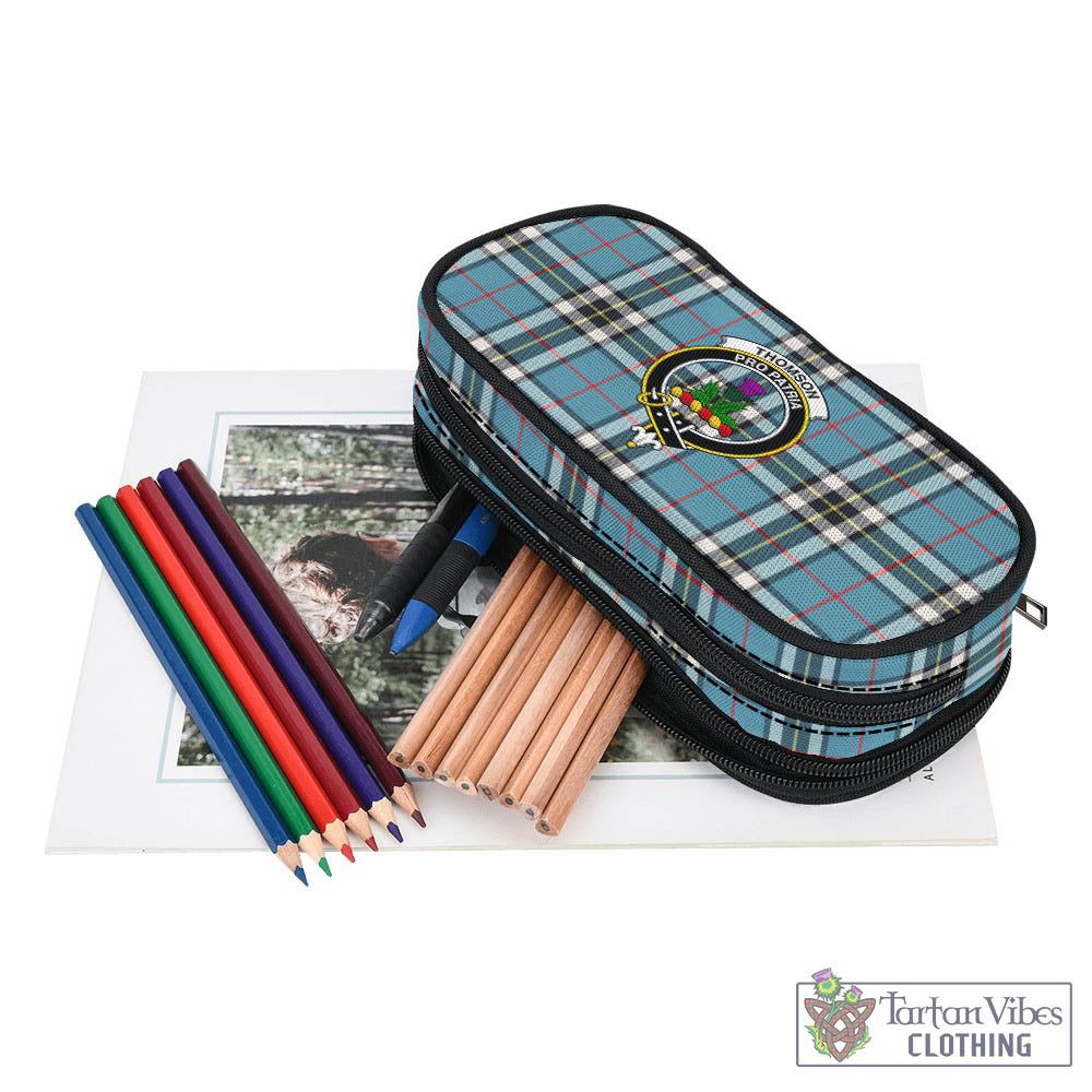 Tartan Vibes Clothing Thomson Tartan Pen and Pencil Case with Family Crest