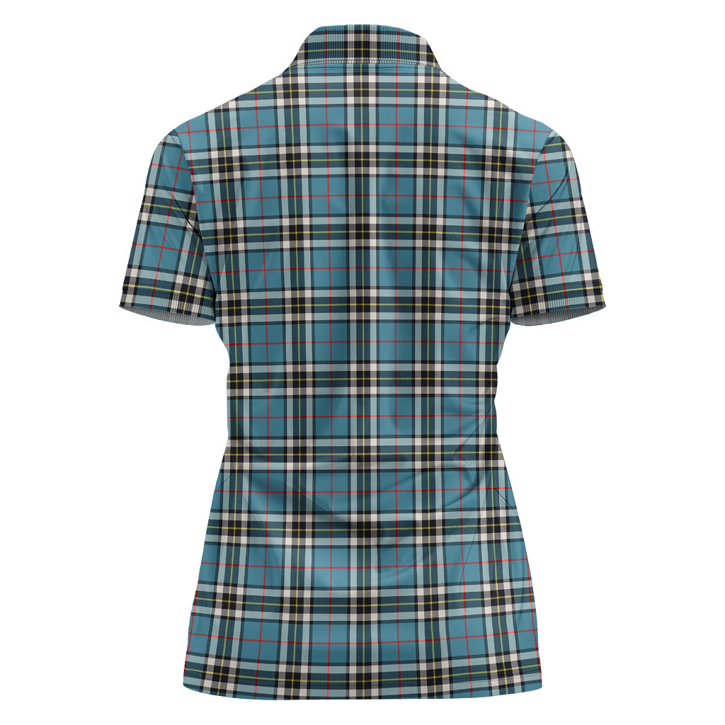 thomson-tartan-polo-shirt-with-family-crest-for-women