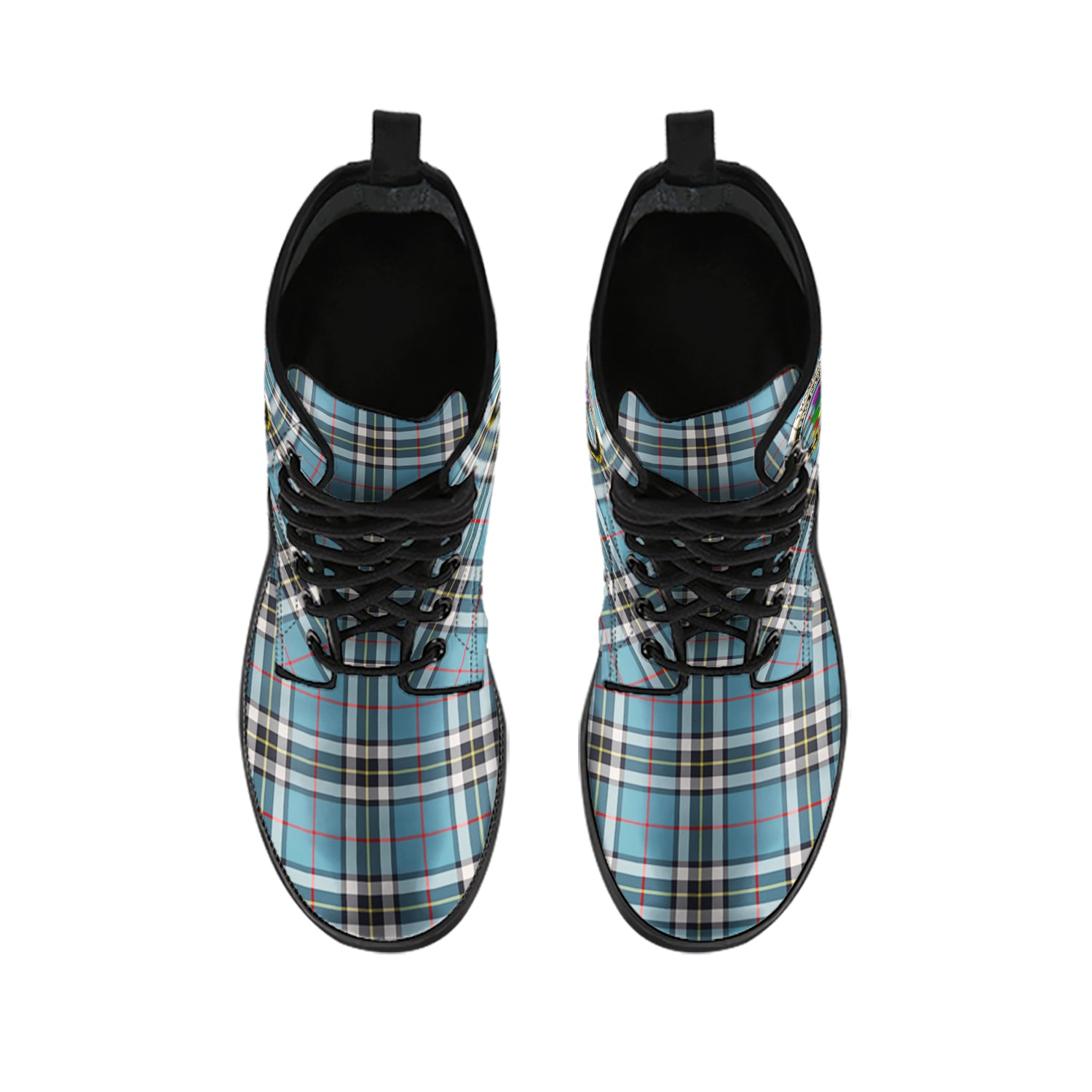 thomson-tartan-leather-boots-with-family-crest