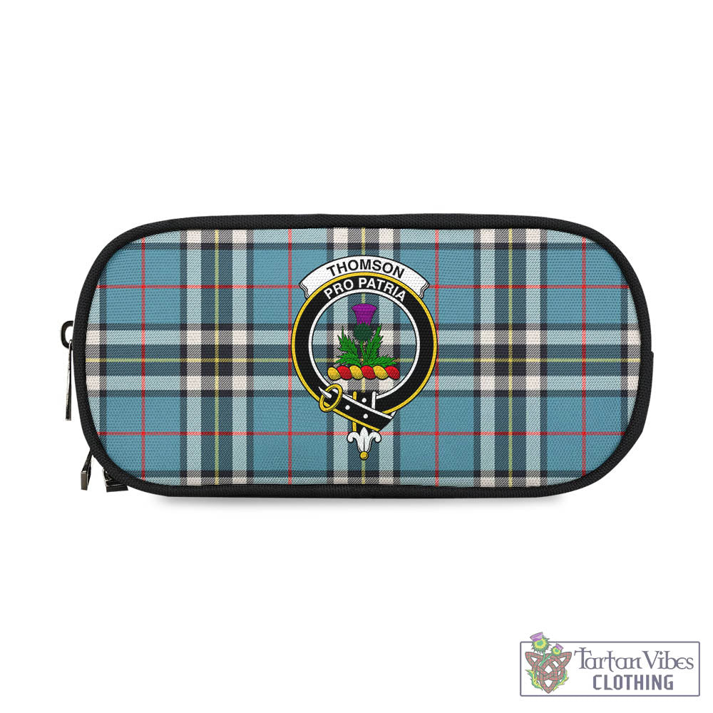 Tartan Vibes Clothing Thomson Tartan Pen and Pencil Case with Family Crest