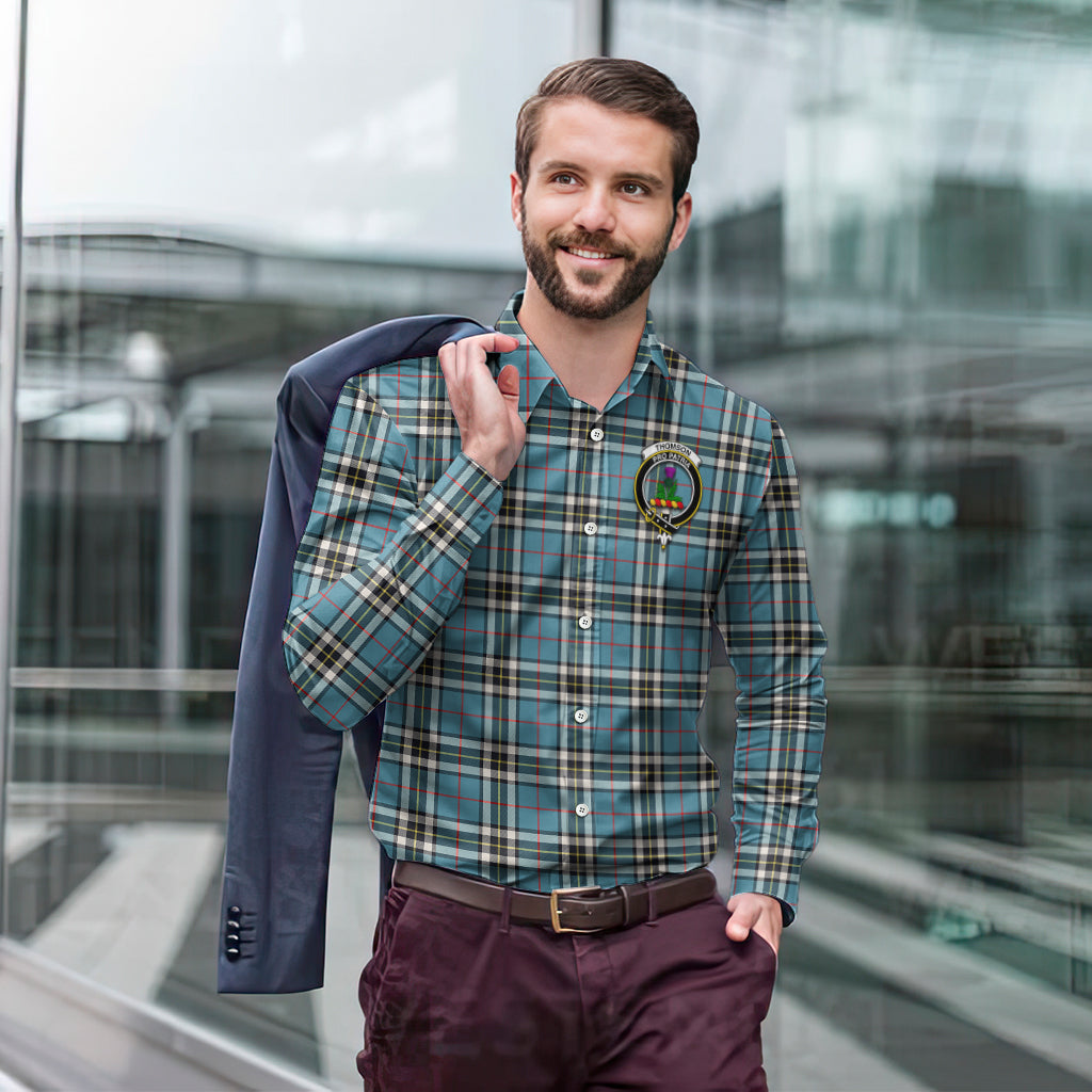 thomson-tartan-long-sleeve-button-up-shirt-with-family-crest