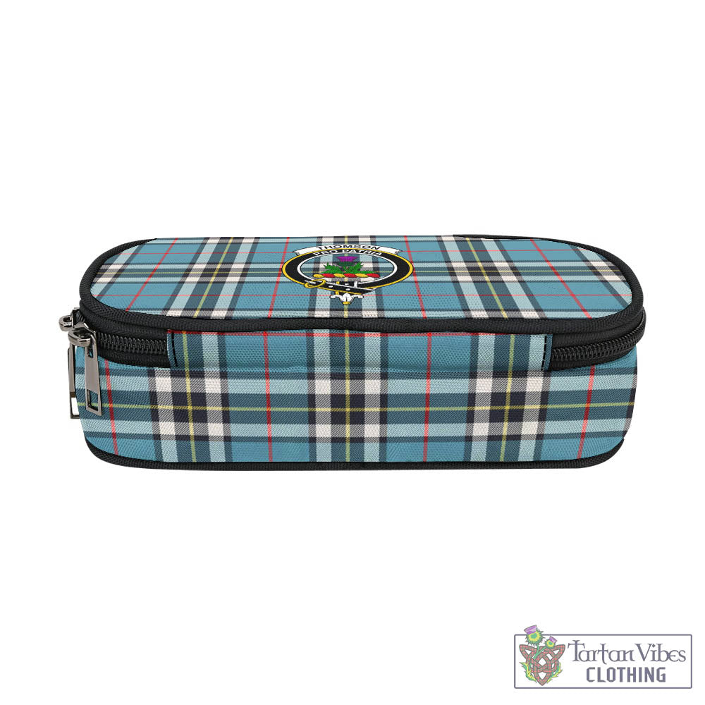 Tartan Vibes Clothing Thomson Tartan Pen and Pencil Case with Family Crest
