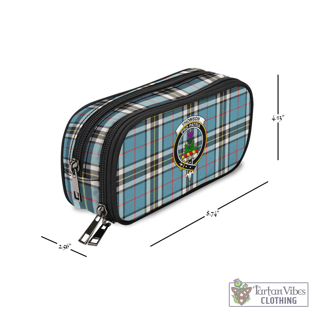 Tartan Vibes Clothing Thomson Tartan Pen and Pencil Case with Family Crest