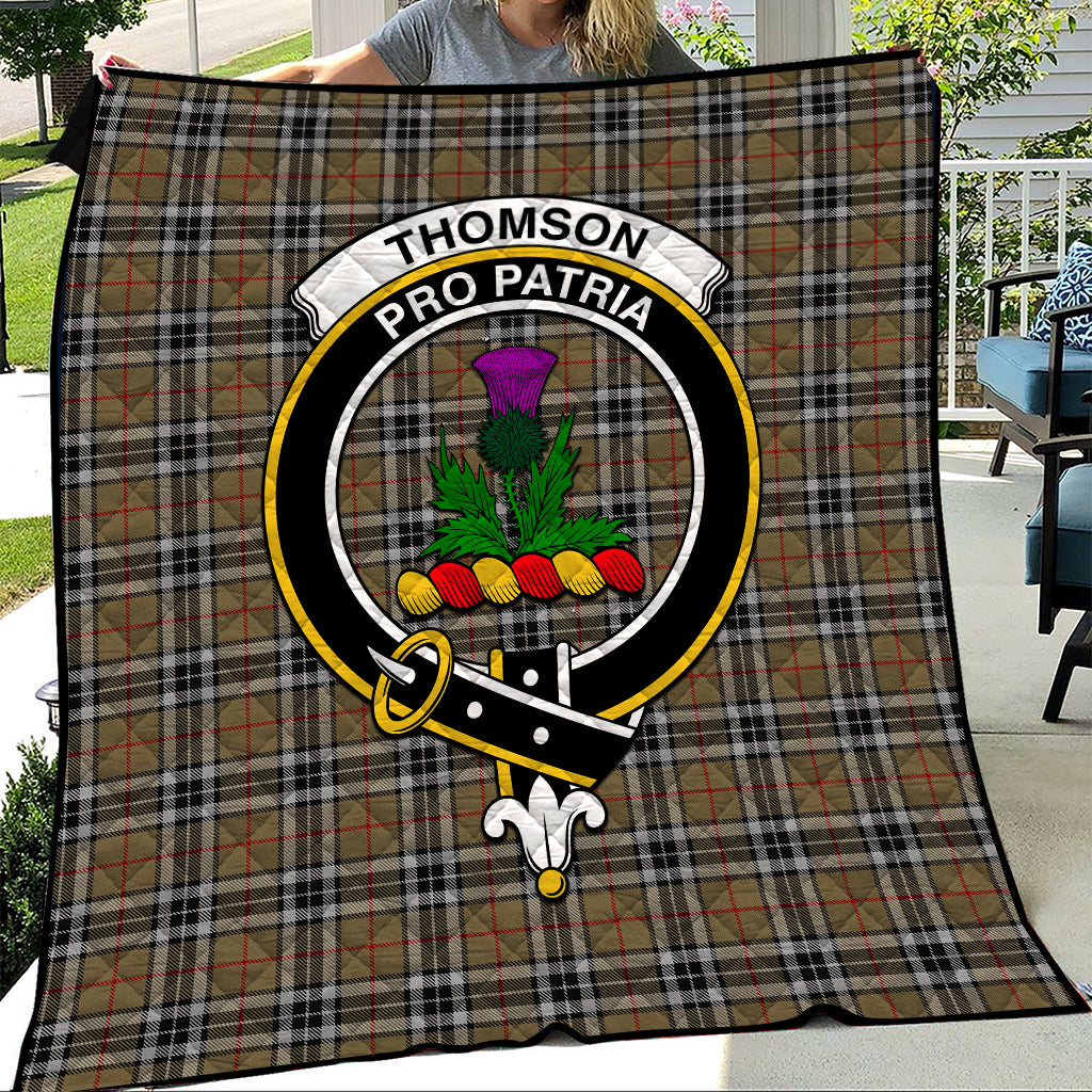 thomson-camel-tartan-quilt-with-family-crest