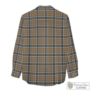 Thomson Camel Tartan Womens Casual Shirt with Family Crest