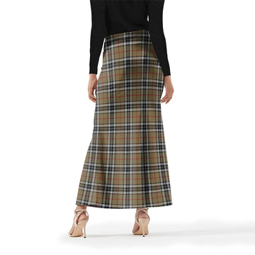 Thomson Camel Tartan Womens Full Length Skirt
