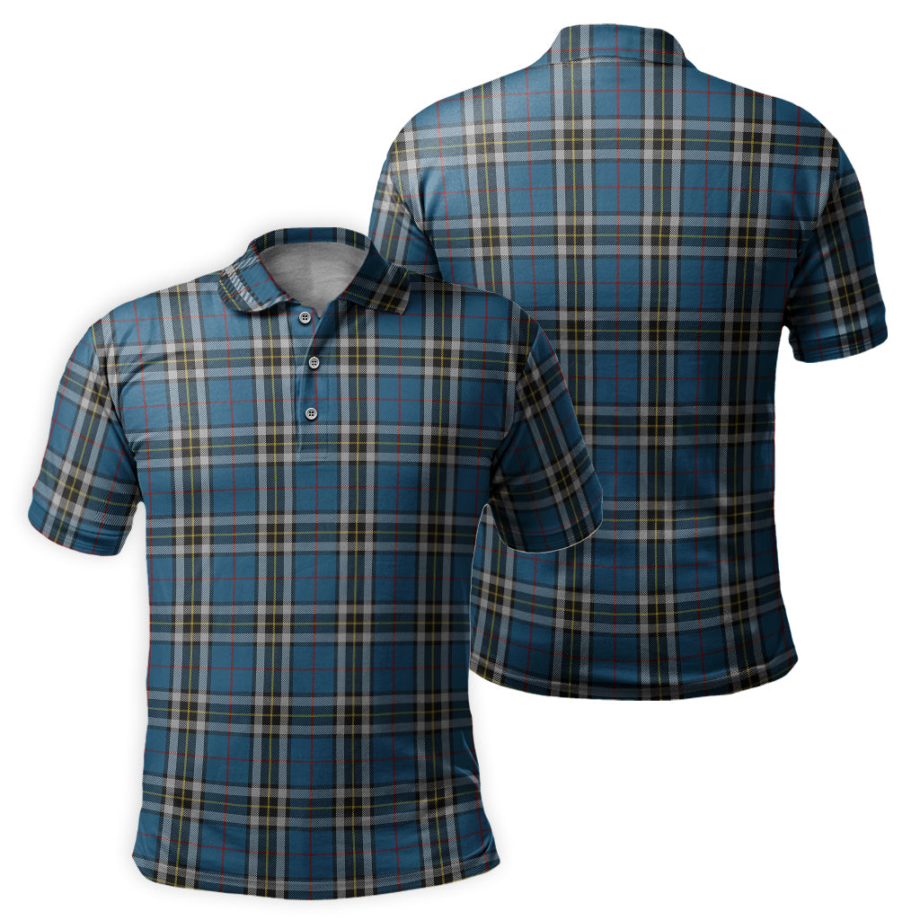 Thomson Dress Blue Tartan Mens Polo Shirt