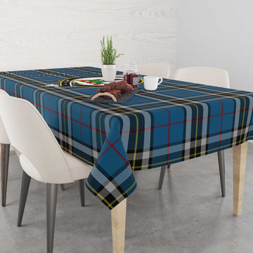 Thomson Dress Blue Tatan Tablecloth with Family Crest