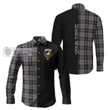 Thomson Grey Tartan Long Sleeve Button Shirt with Family Crest and Half Of Me Style