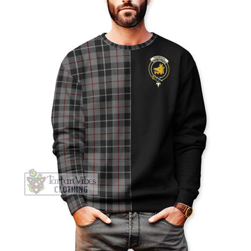 Thomson Grey Tartan Sweatshirt with Family Crest and Half Of Me Style