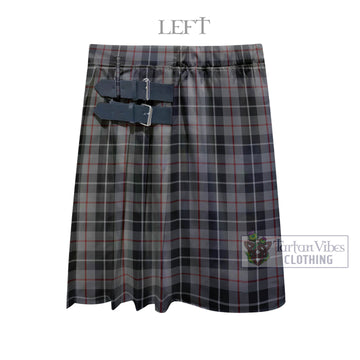 Thomson Grey Tartan Men's Pleated Skirt - Fashion Casual Retro Scottish Kilt Style