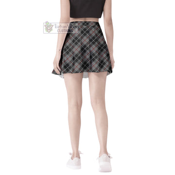 Thomson Grey Tartan Women's Plated Mini Skirt