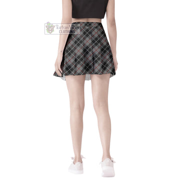 Tartan Vibes Clothing Thomson Grey Tartan Women's Plated Mini Skirt