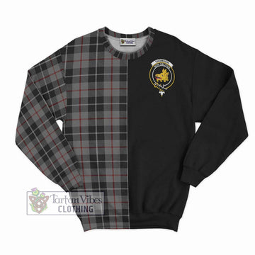 Thomson Grey Tartan Sweatshirt with Family Crest and Half Of Me Style