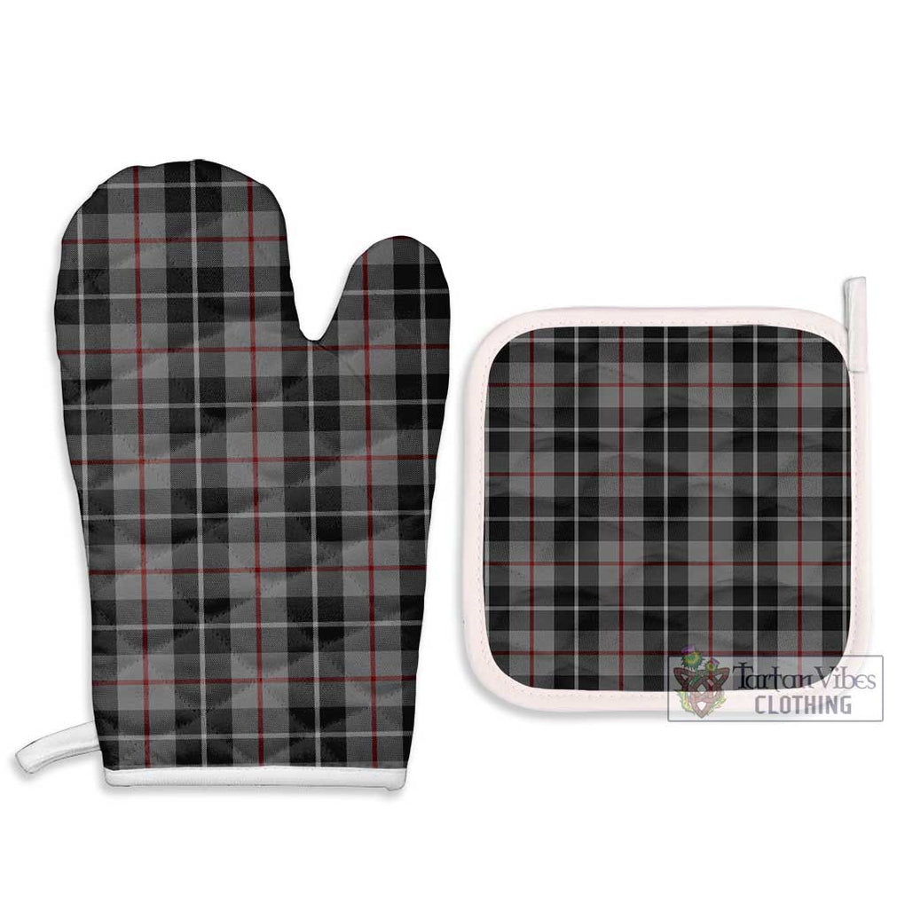 Thomson Grey Tartan Combo Oven Mitt & Pot-Holder Combo 1 Oven Mitt & 2 Pot-Holder White - Tartan Vibes Clothing
