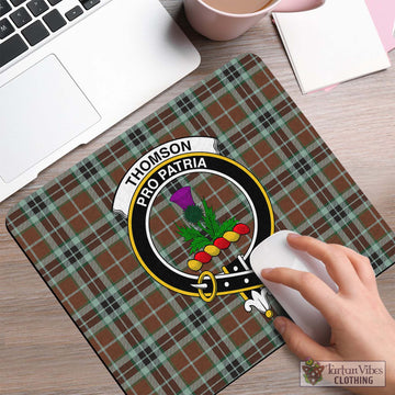Thomson Hunting Modern Tartan Mouse Pad with Family Crest