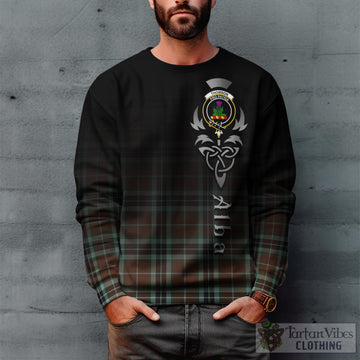 Thomson Hunting Modern Tartan Sweatshirt Featuring Alba Gu Brath Family Crest Celtic Inspired