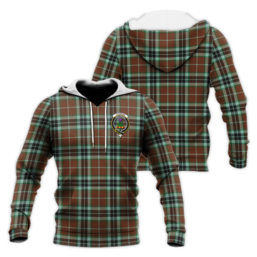 Thomson Hunting Modern Tartan Knitted Hoodie with Family Crest