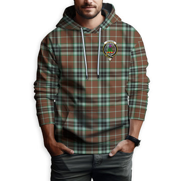 Thomson Hunting Modern Tartan Hoodie with Family Crest