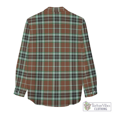 Thomson Hunting Modern Tartan Womens Casual Shirt with Family Crest