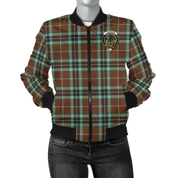 Thomson Hunting Modern Tartan Bomber Jacket with Family Crest