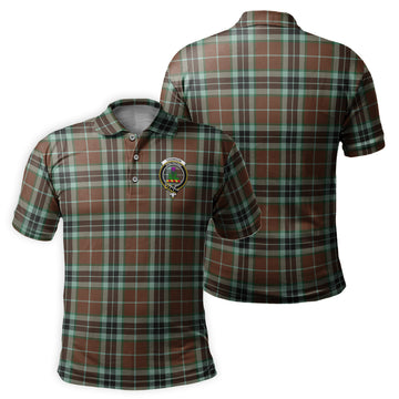Thomson Hunting Modern Tartan Men's Polo Shirt with Family Crest