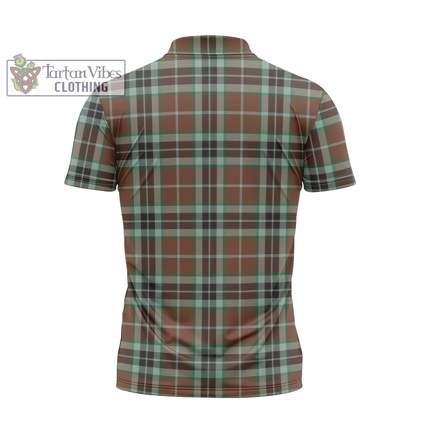 Tartan Vibes Clothing Thomson Hunting Modern Tartan Zipper Polo Shirt