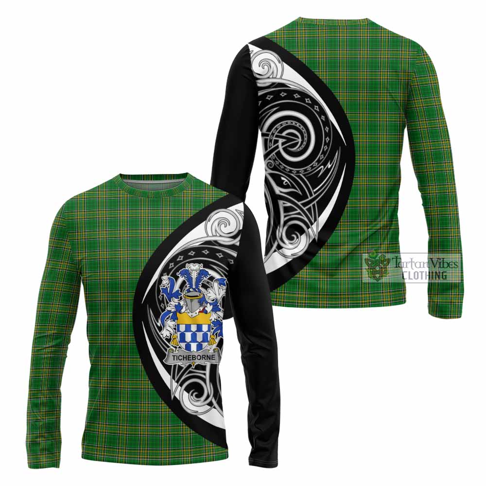 Ticheborne Irish Clan Long Sleeve T-Shirt Celtic Circle Style - Tartan Vibes Clothing