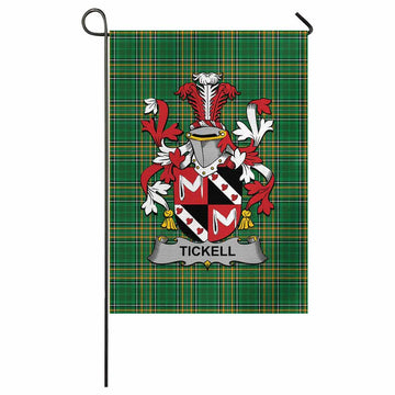 Tickell Irish Clan Tartan Garden Flag with Coat of Arms