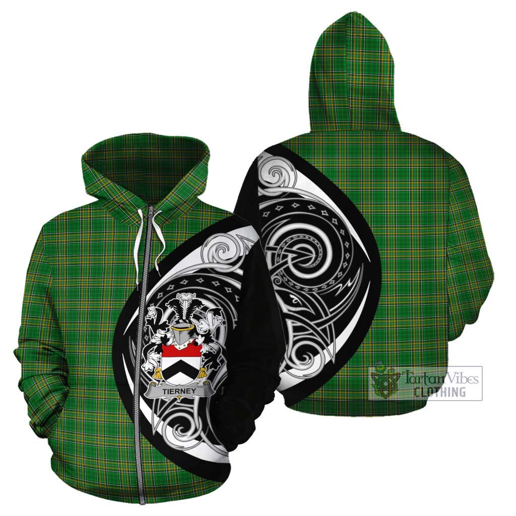 Tartan Vibes Clothing Tierney Irish Clan Cotton Hoodie Celtic Circle Style