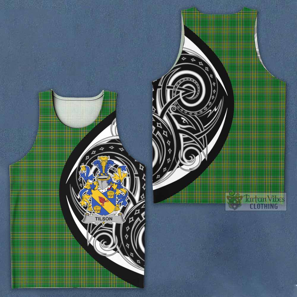 Tartan Vibes Clothing Tilson Irish Clan Men's Tank Top Celtic Circle Style
