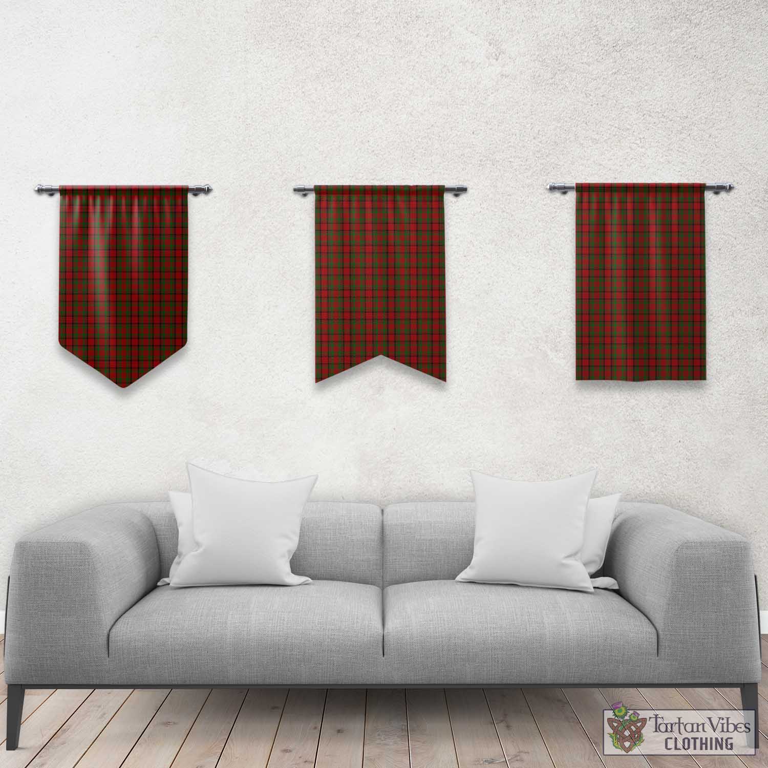 Tipperary County Ireland Tartan Gonfalon, Tartan Banner Rectangle - Tartan Vibes Clothing