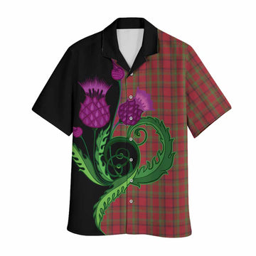 Tipperary County Ireland Tartan Hawaiian Shirt Traditional Scottish Thistle