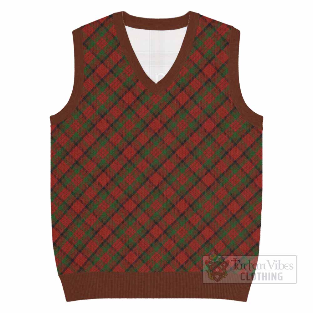 Tipperary County Ireland Tartan  Knitted V-Neck Vest Cross Style