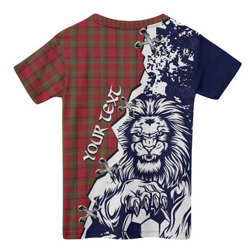 Tipperary County Ireland Tartan Scottish Kid T-shirt Angry Lion With Soccer Ball Style