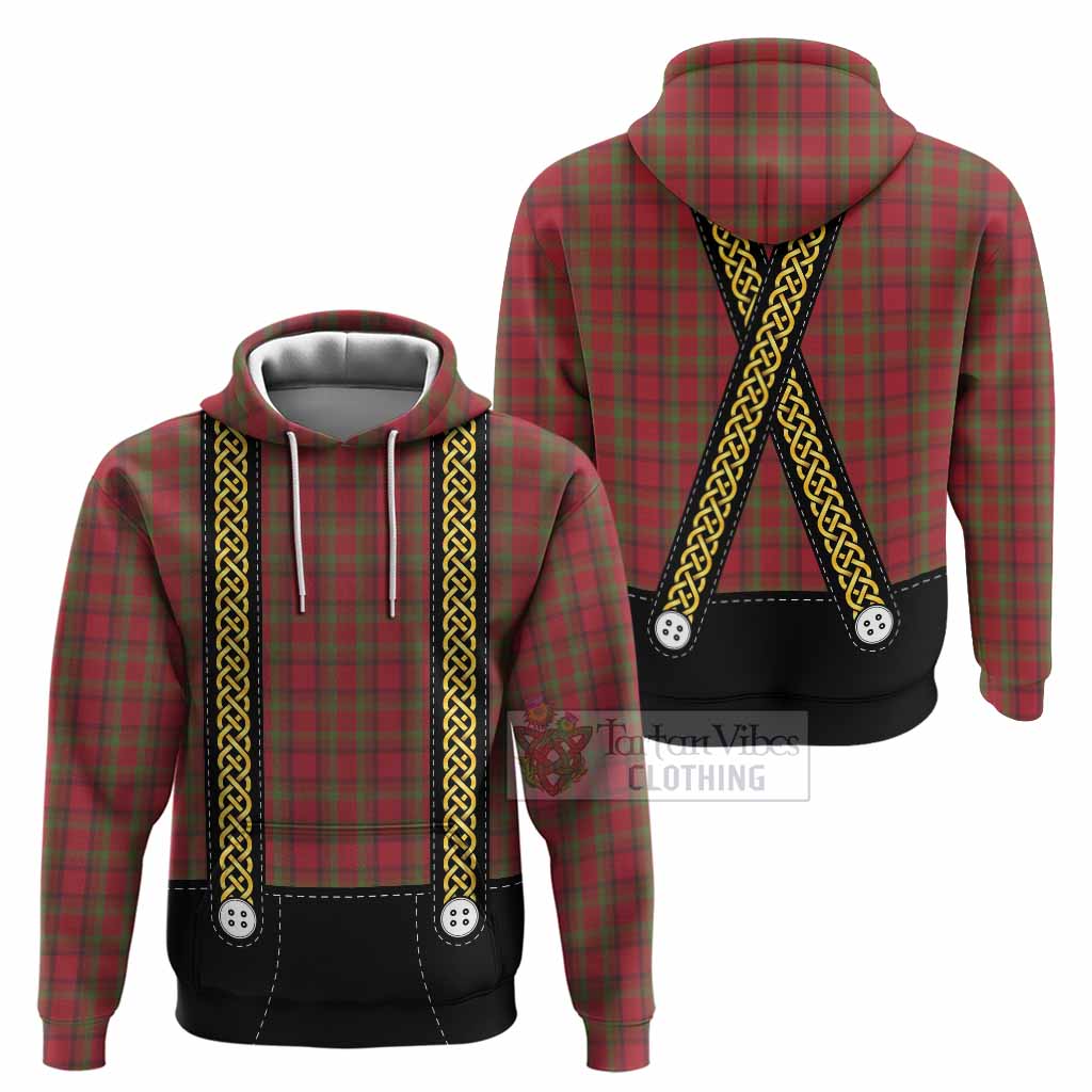 Tipperary Tartan Lederhosen Costume Hoodie Scotland Celtic Knot Motif
