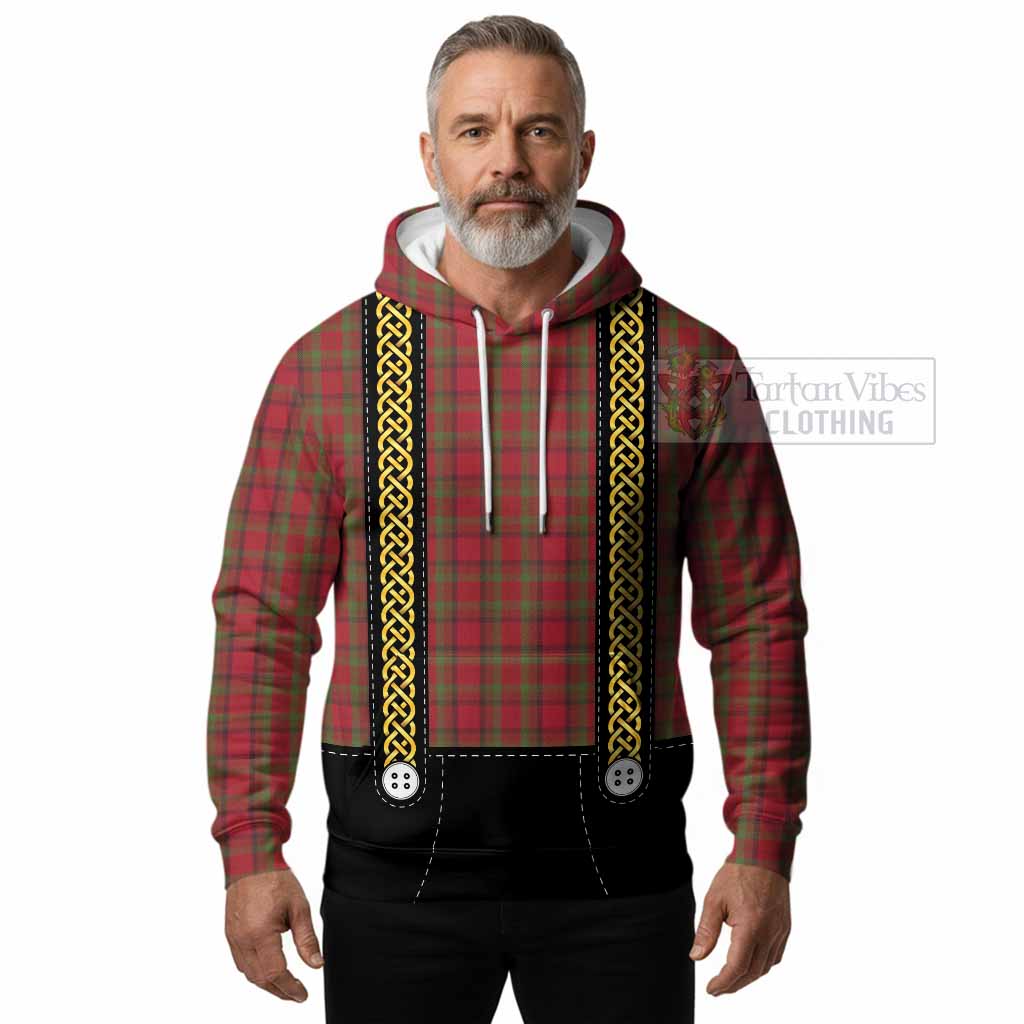 Tipperary Tartan Lederhosen Costume Hoodie Scotland Celtic Knot Motif