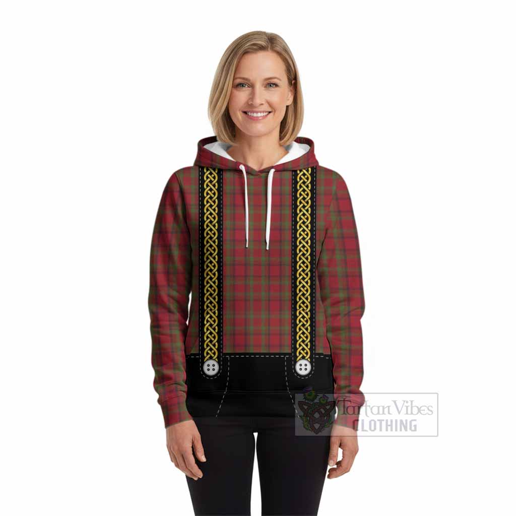 Tipperary Tartan Lederhosen Costume Hoodie Scotland Celtic Knot Motif