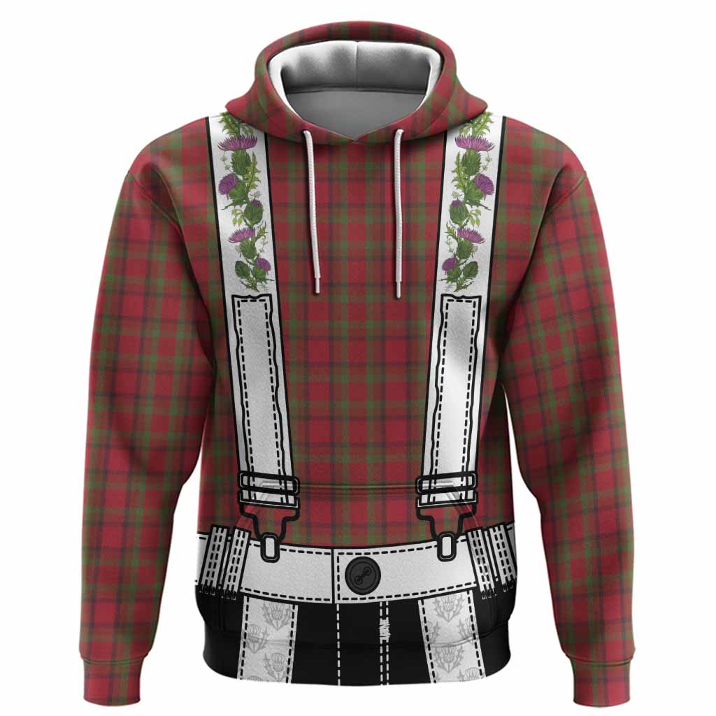 Tipperary Tartan Lederhosen Costume Hoodie Scotland Thistle Floral