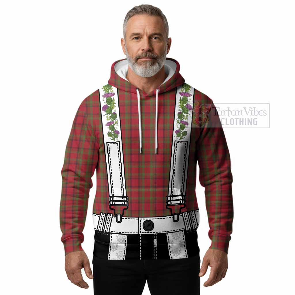 Tipperary Tartan Lederhosen Costume Hoodie Scotland Thistle Floral