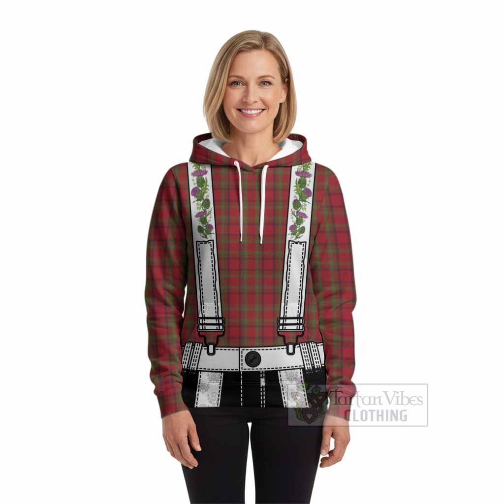 Tipperary Tartan Lederhosen Costume Hoodie Scotland Thistle Floral