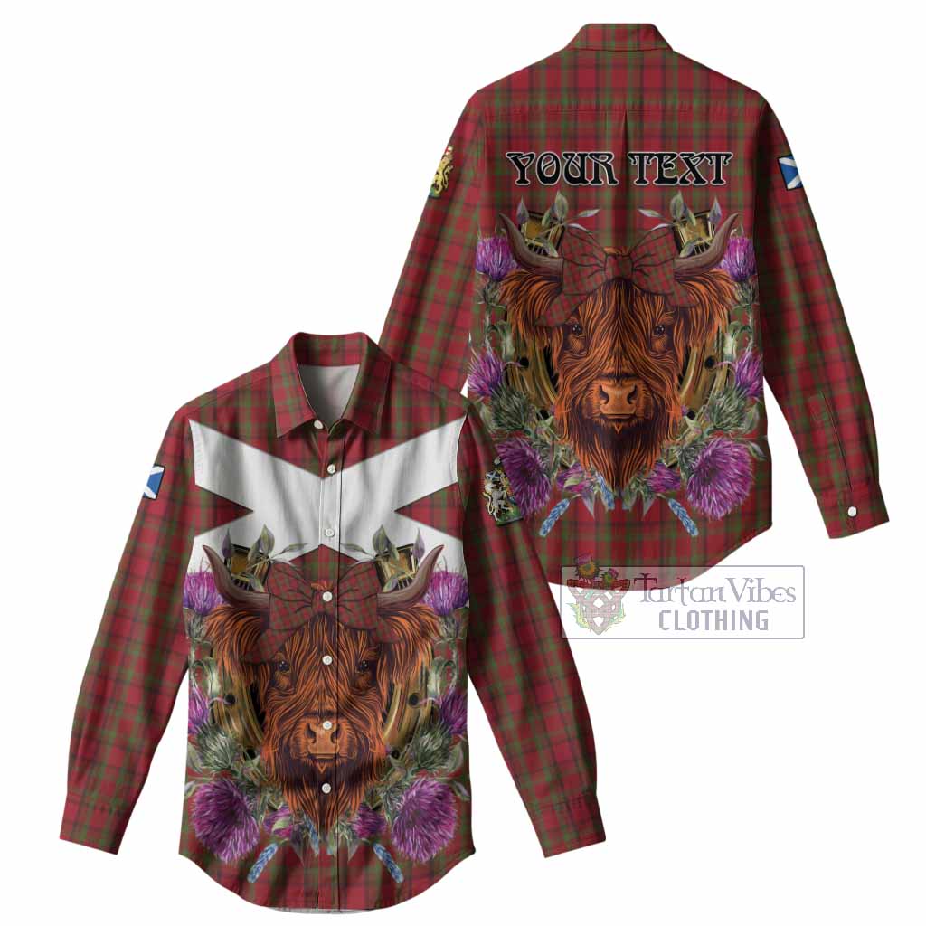 Tipperary Tartan Women Casual Shirt Scottish Thistle Heilan Coo