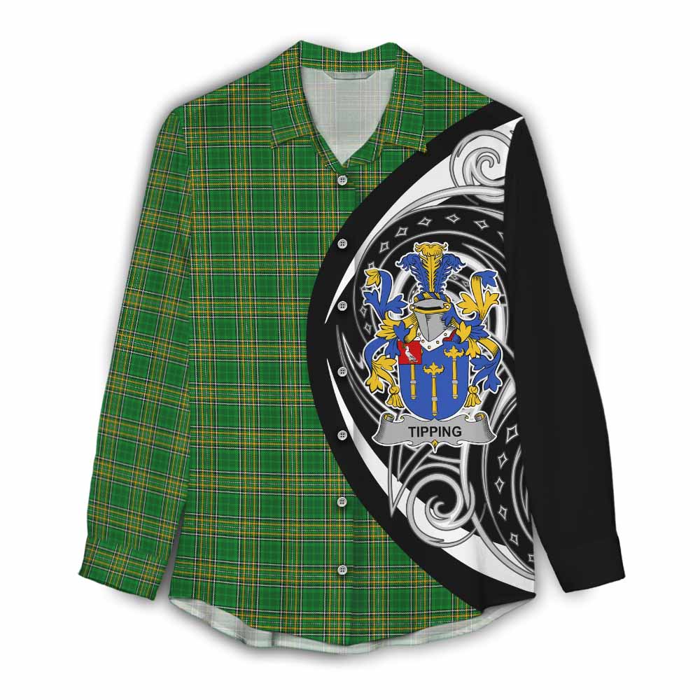 Tipping Irish Clan Women's Casual Shirt Celtic Circle Style Female - Tartan Vibes Clothing