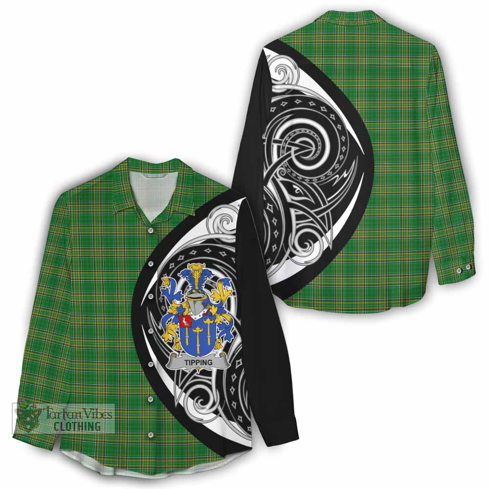 Tipping Irish Clan Women's Casual Shirt Celtic Circle Style - Tartan Vibes Clothing
