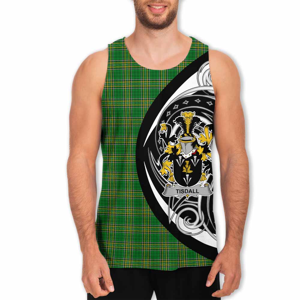 Tartan Vibes Clothing Tisdall Irish Clan Men's Tank Top Celtic Circle Style
