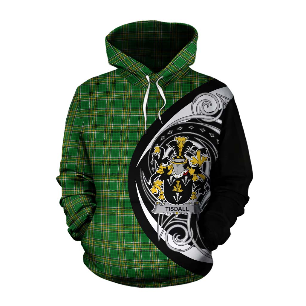 Tisdall Irish Clan Cotton Hoodie Celtic Circle Style Pullover Hoodie XS - Tartan Vibes Clothing