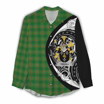 Tisdall Irish Clan Women's Casual Shirt Celtic Circle Style Female - Tartan Vibes Clothing